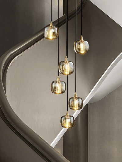 Post - modern Extra - long Pendant Light Fixtures for Staircase/High - ceiling Space/Foyer - cyranlamps