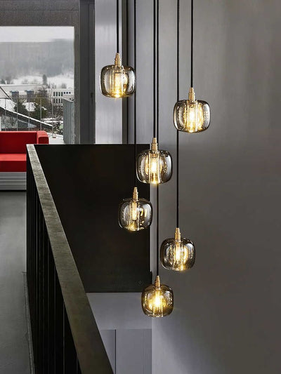 Post - modern Extra - long Pendant Light Fixtures for Staircase/High - ceiling Space/Foyer - cyranlamps