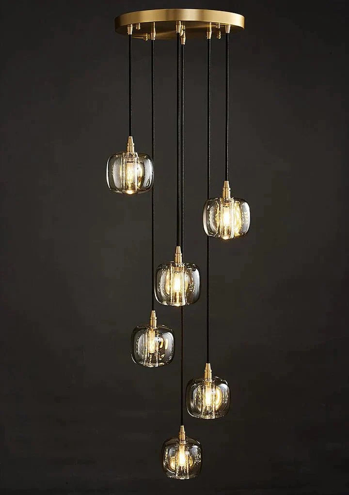 Post - modern Extra - long Pendant Light Fixtures for Staircase/High - ceiling Space/Foyer - cyranlamps