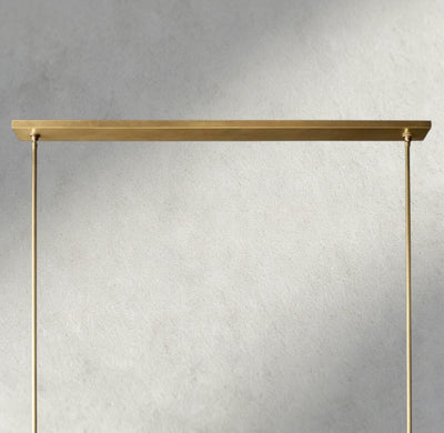 Puailace Fabric Shade Linear Chandelier - cyranlighting