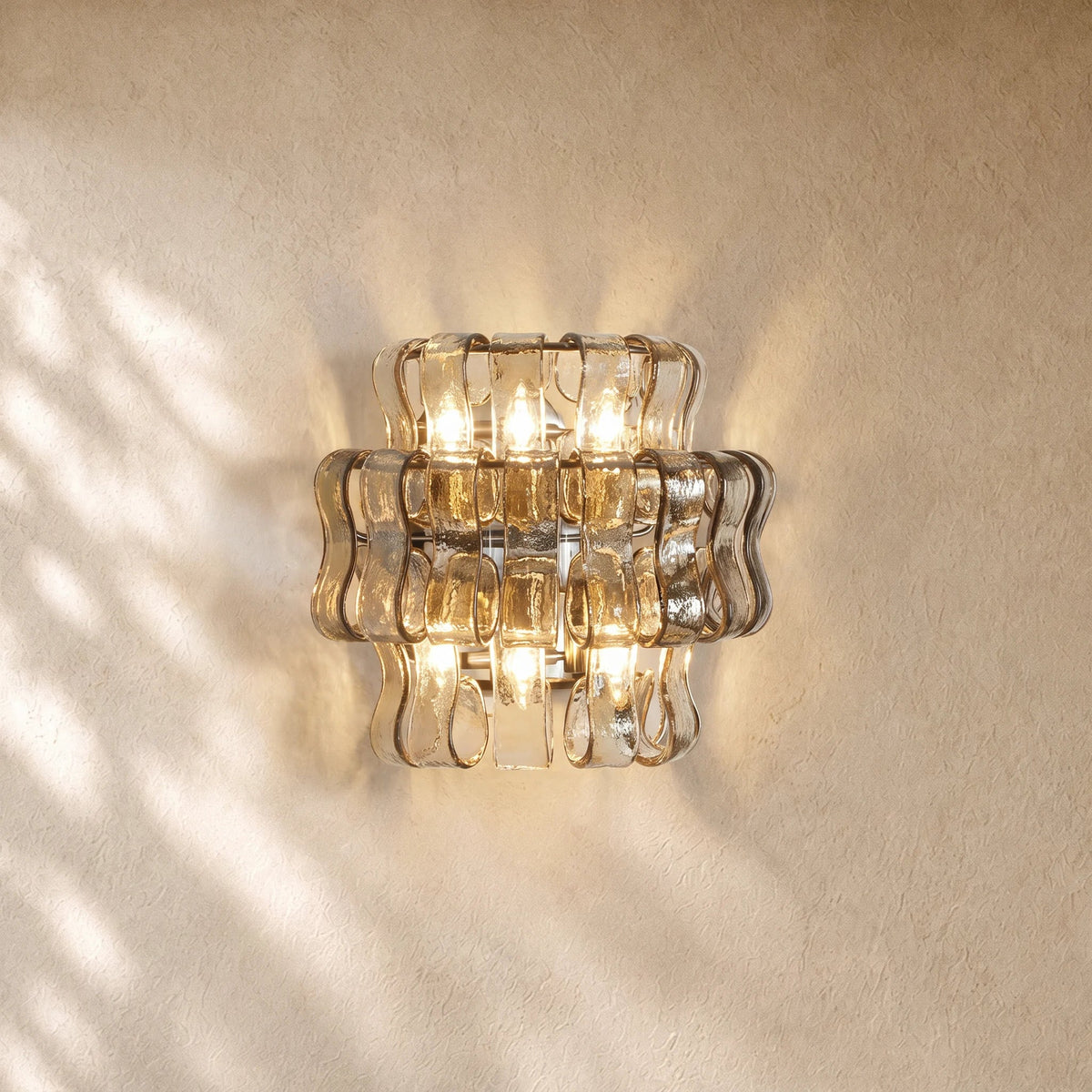 Ghiacci Glass Wall Sconce
