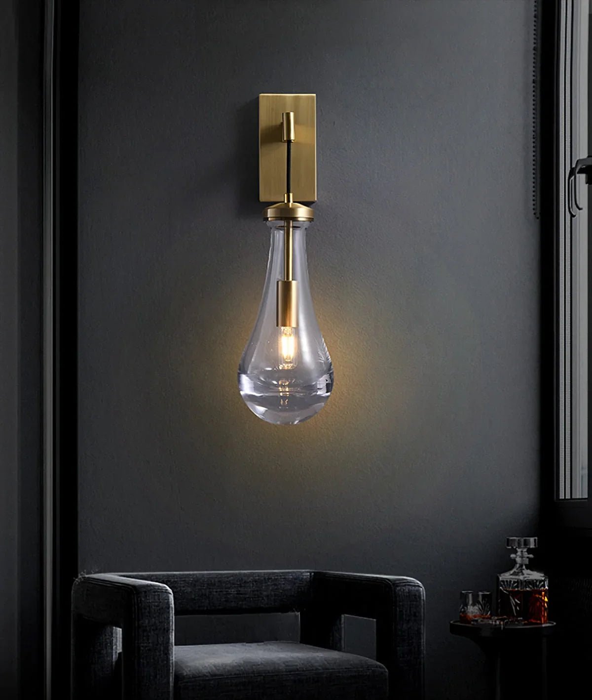 Raindrop Crystal Wall Sconce - cyranlighting