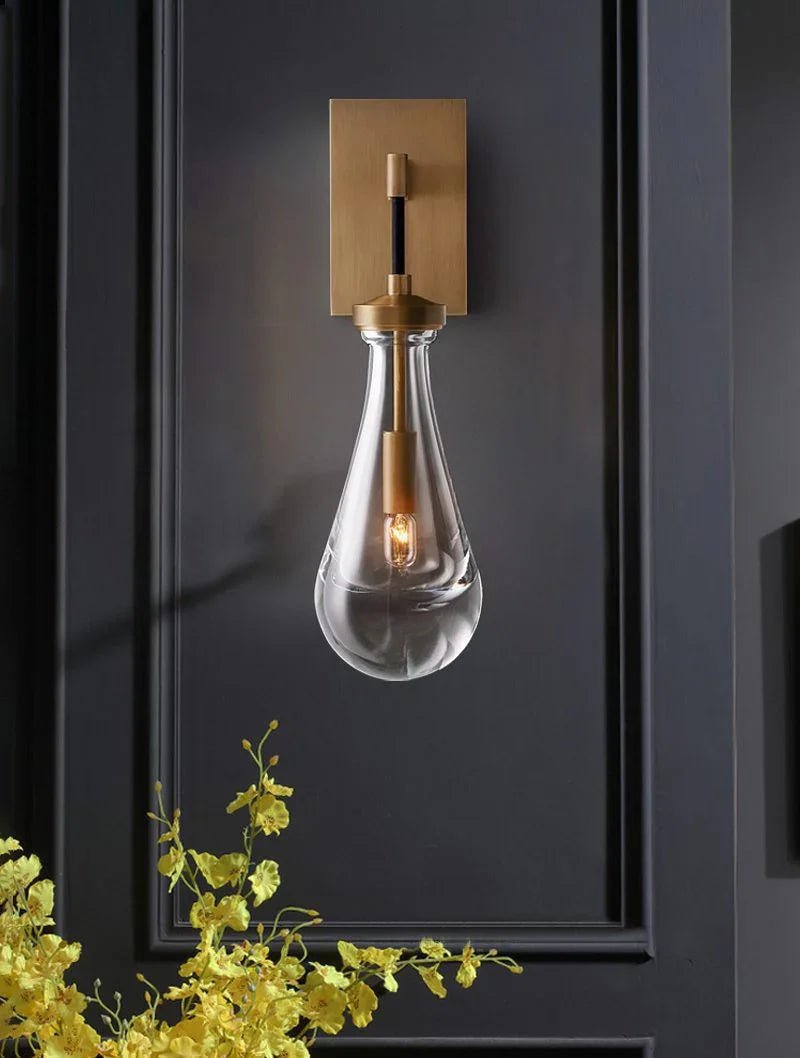 Raindrop Crystal Wall Sconce - cyranlighting