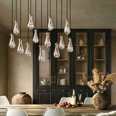 Raindrop Rectangular Chandelier 54"