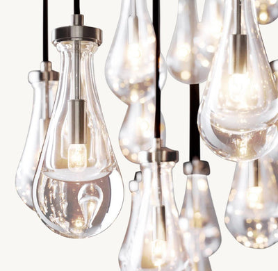 Raindrop Rectangular Chandelier 72" - Cyran Lamps