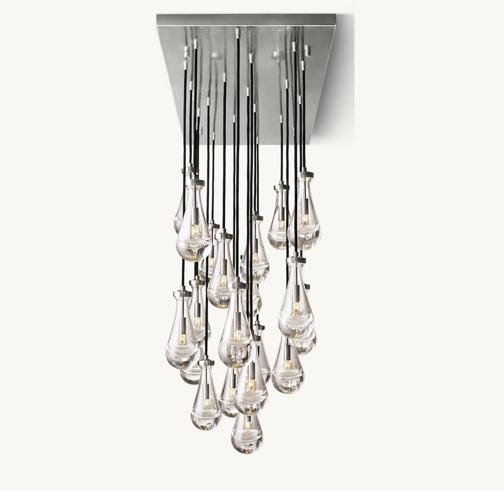 Raindrop Rectangular Chandelier 72" - Cyran Lamps