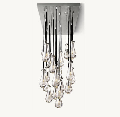 Raindrop Rectangular Chandelier 72" - Cyran Lamps