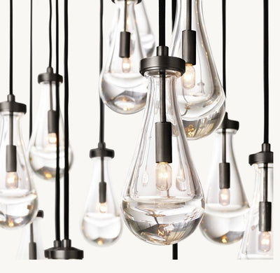 Raindrop Rectangular Chandelier 72" - Cyran Lamps