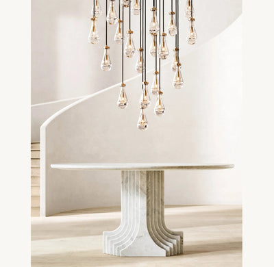 Raindrop Round Chandelier 18", 36", 47", 60" - cyranlighting