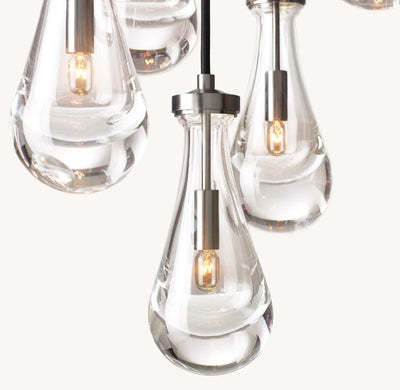 Raindrop Round Chandelier 18" - Cyran Lamps