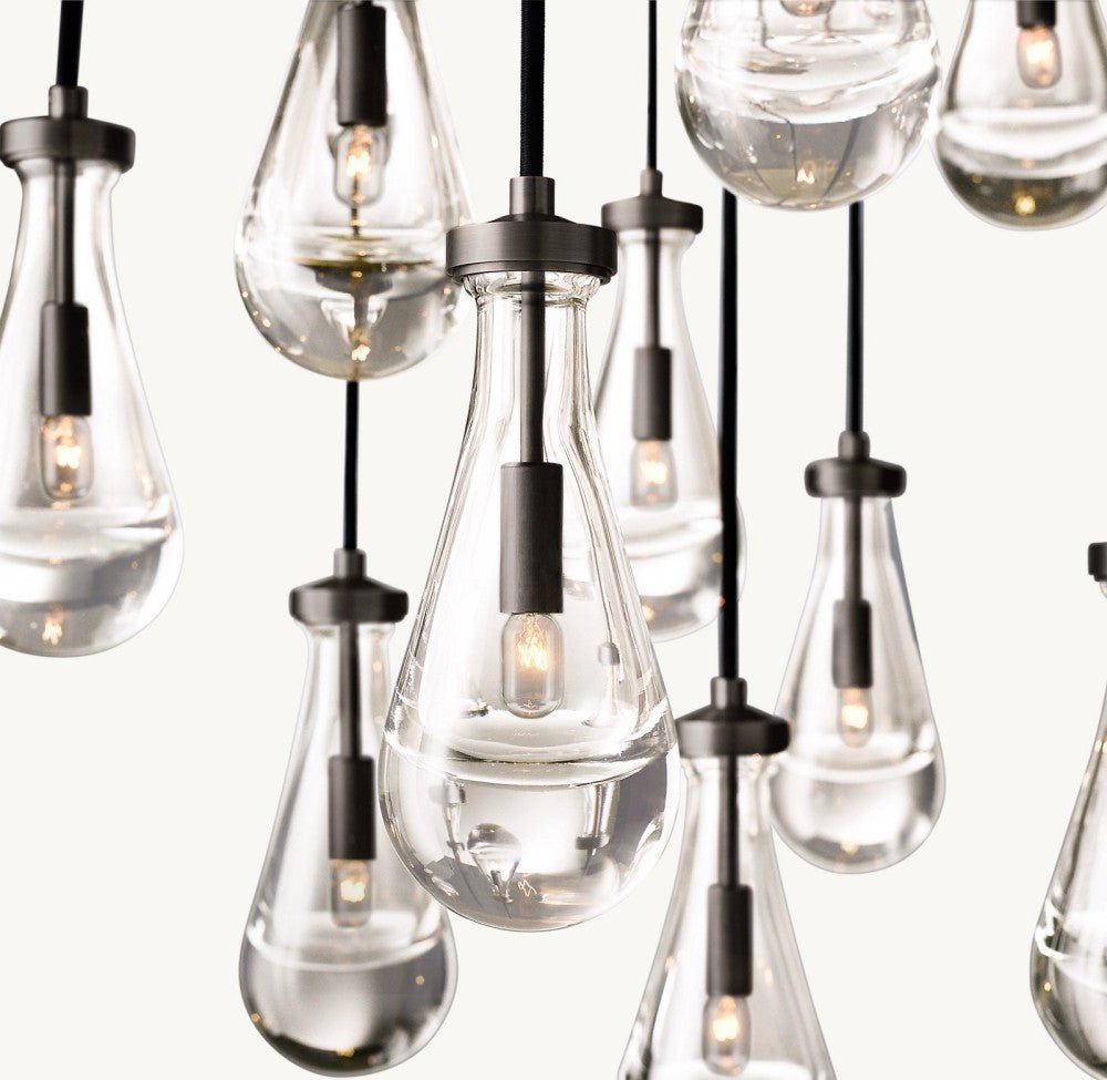 Raindrop Round Chandelier 36" - Cyran Lamps
