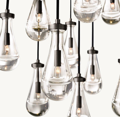 Raindrop Round Chandelier 36" - Cyran Lamps