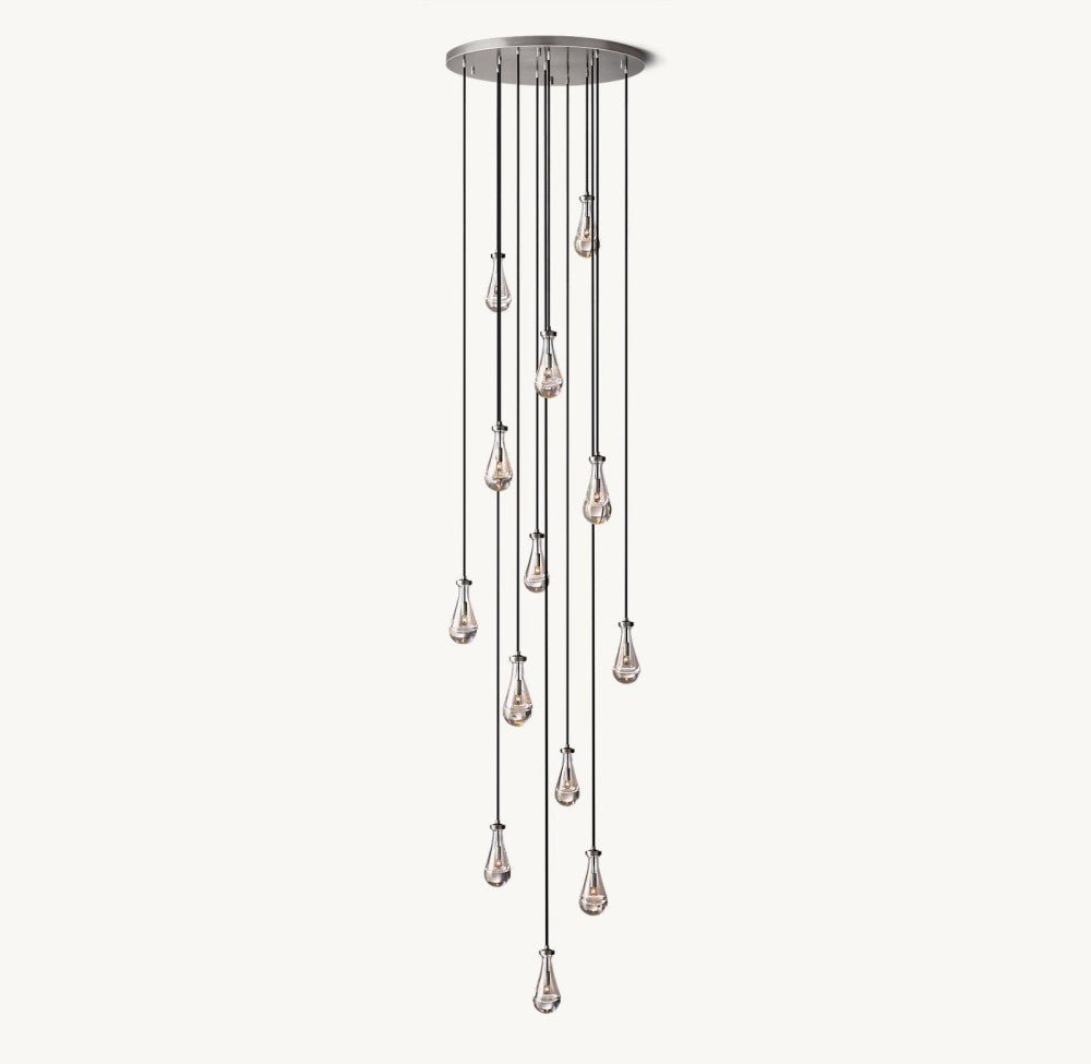 Raindrop Round Chandelier 36" - Cyran Lamps