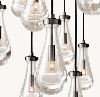 Raindrop Round Chandelier 36" - Cyran Lamps