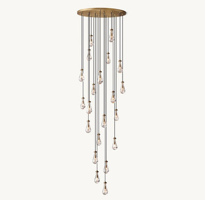 Raindrop Round Chandelier 47" - Cyran Lamps