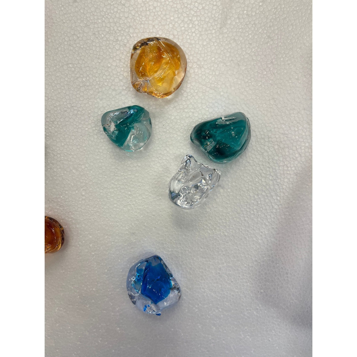 Rainfall Glass Gem Stone Chandelier - cyranlamps