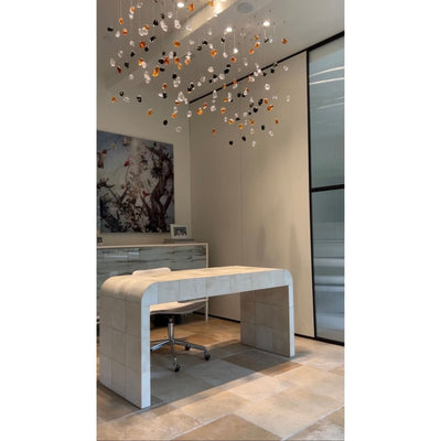 Rainfall Glass Gem Stone Chandelier - cyranlamps
