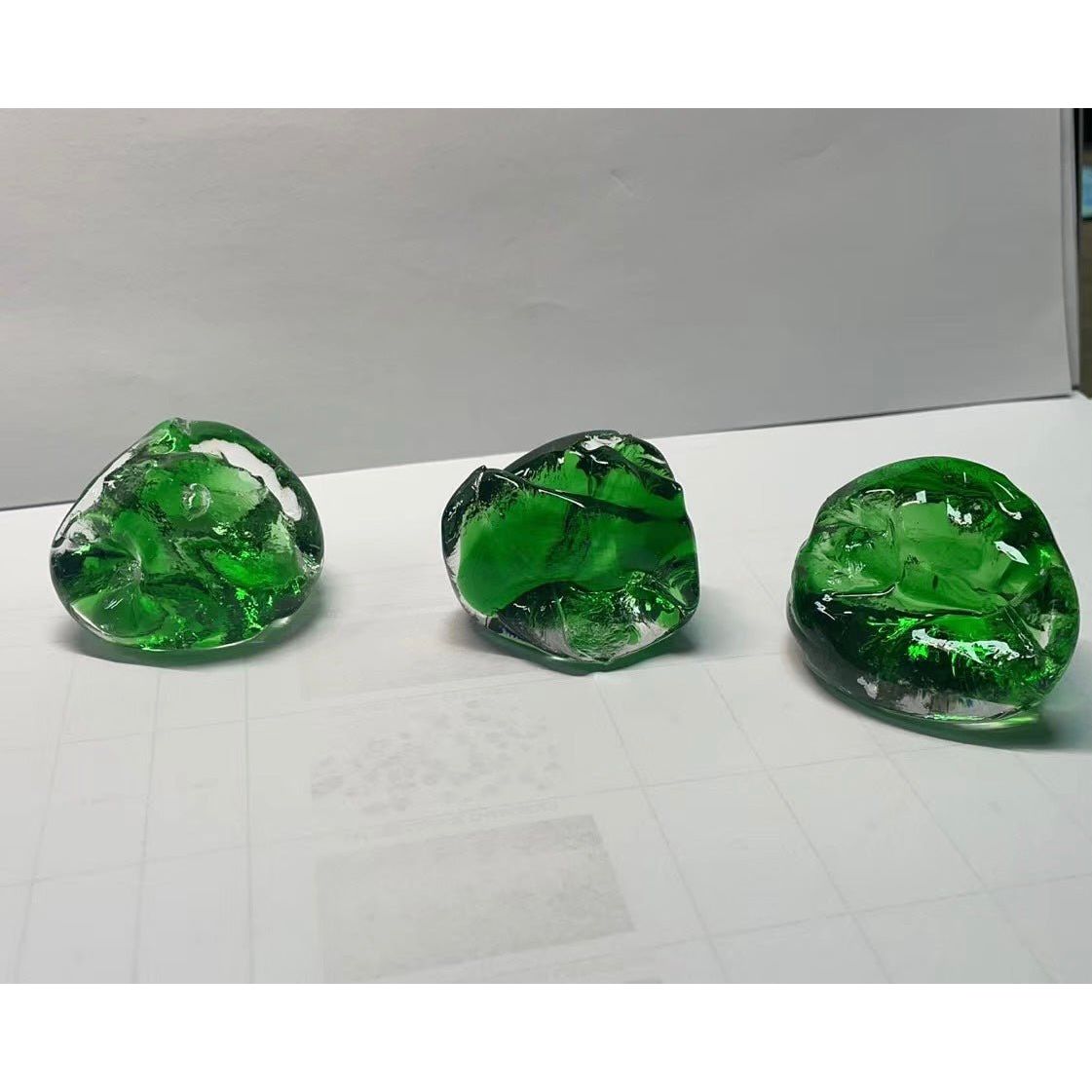 Rainfall Glass Gem Stone Chandelier - cyranlamps