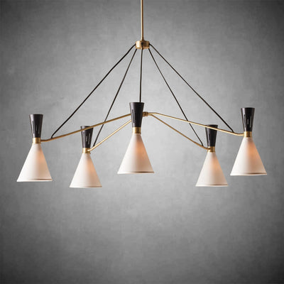 Ramsey 5 - Light Round Chandelier - cyranlamps