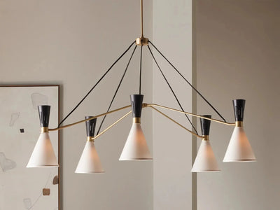 Ramsey 5 - Light Round Chandelier - cyranlamps