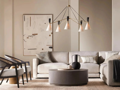 Ramsey 5 - Light Round Chandelier - cyranlamps
