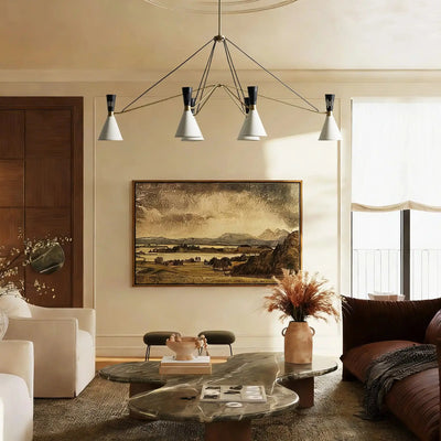 Ramsey 6 - Light Linear Chandelier - cyranlamps