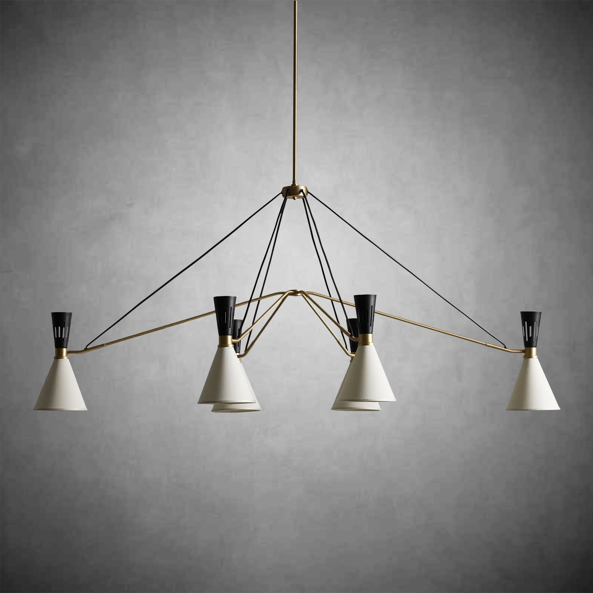 Ramsey 6 - Light Linear Chandelier - cyranlamps