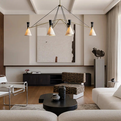 Ramsey 6 - Light Linear Chandelier - cyranlamps