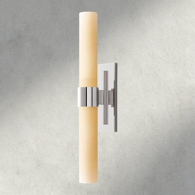 Ravay Milk Glass Linear Sconce - cyranlighting