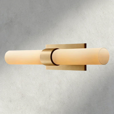 Ravay Milk Glass Linear Sconce - cyranlighting