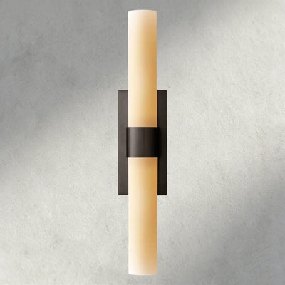 Ravay Milk Glass Linear Sconce - cyranlighting