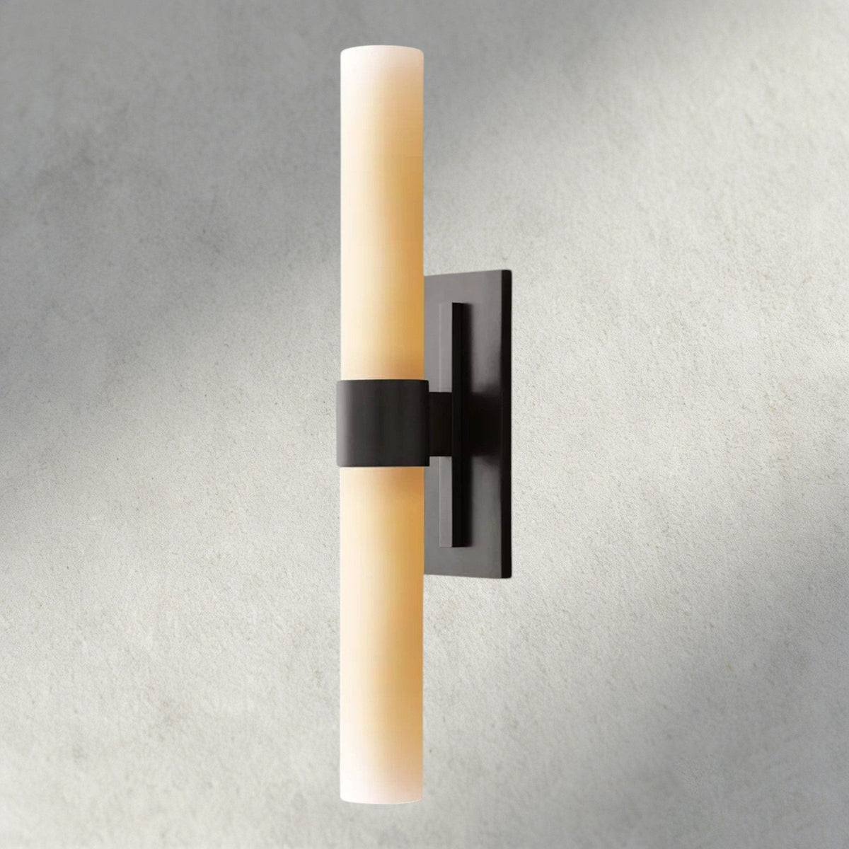 Ravay Milk Glass Linear Sconce - cyranlighting