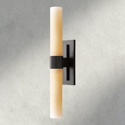 Ravay Milk Glass Linear Sconce - cyranlighting