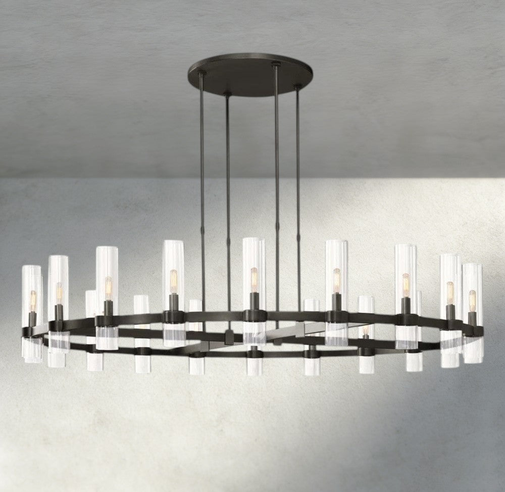 Ravay Round Chandelier 36", 48", 60" - cyranlighting