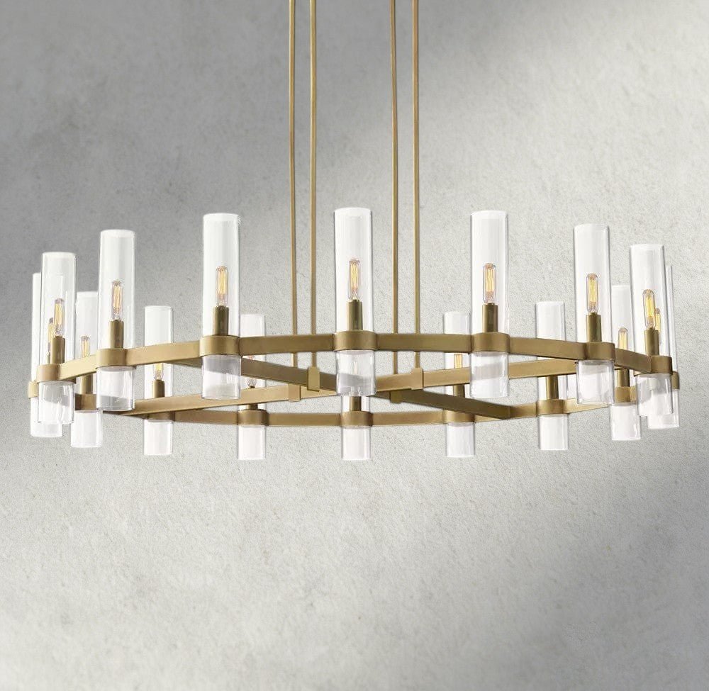Ravay Round Chandelier 36", 48", 60" - cyranlighting