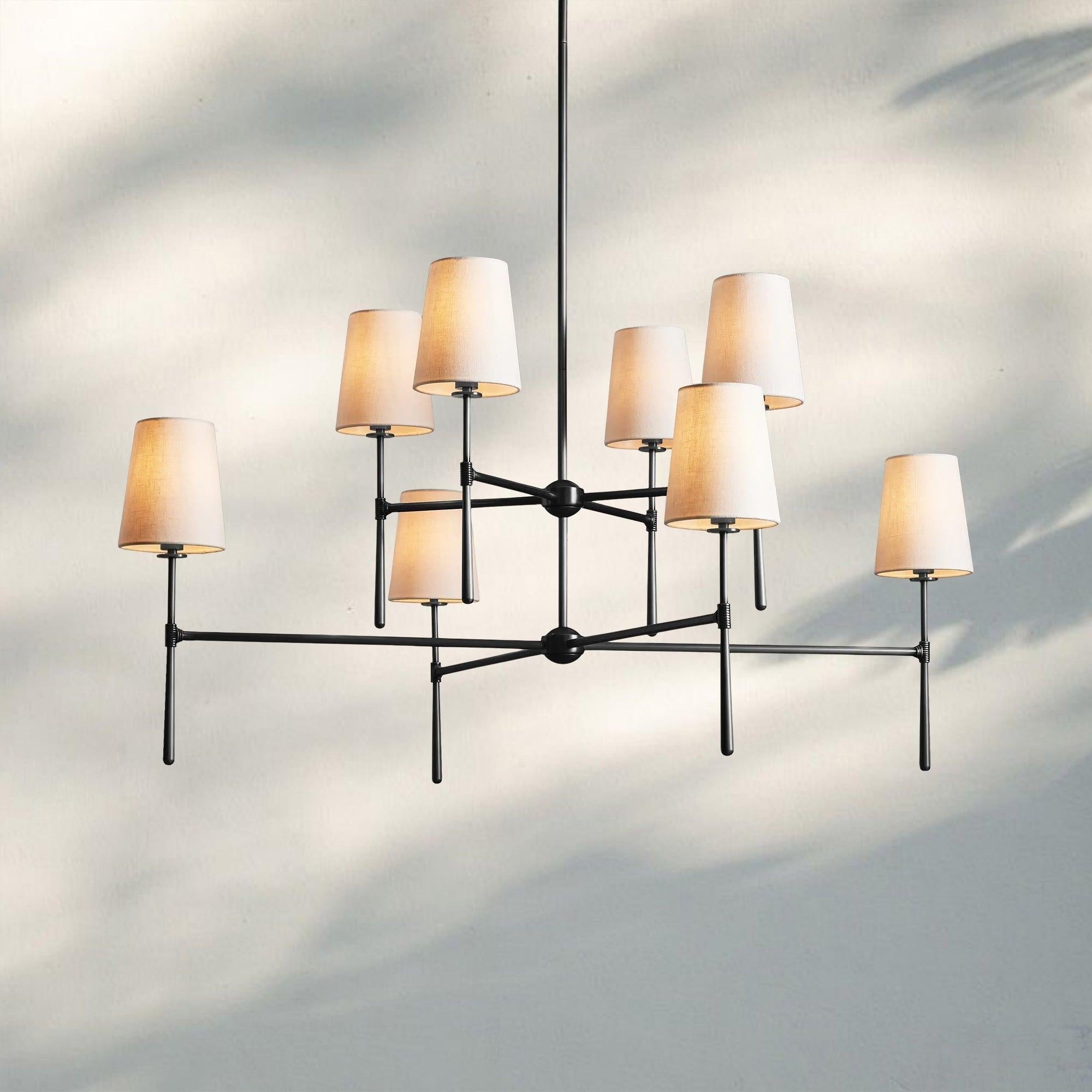Rhodas 2 - Tier Round Chandelier - Cyran Lamps