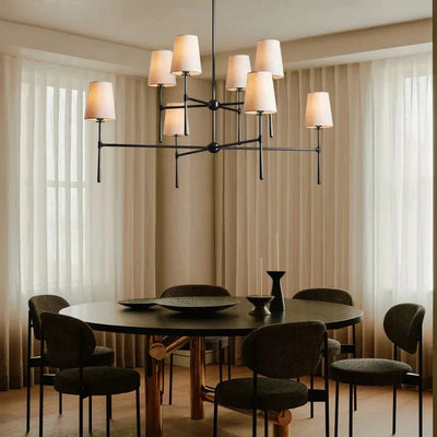 Rhodes 2 - Tier Round Chandelier - cyranlamps