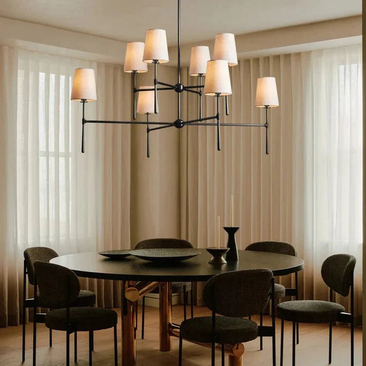 Rhodes 2 - Tier Round Chandelier - cyranlamps