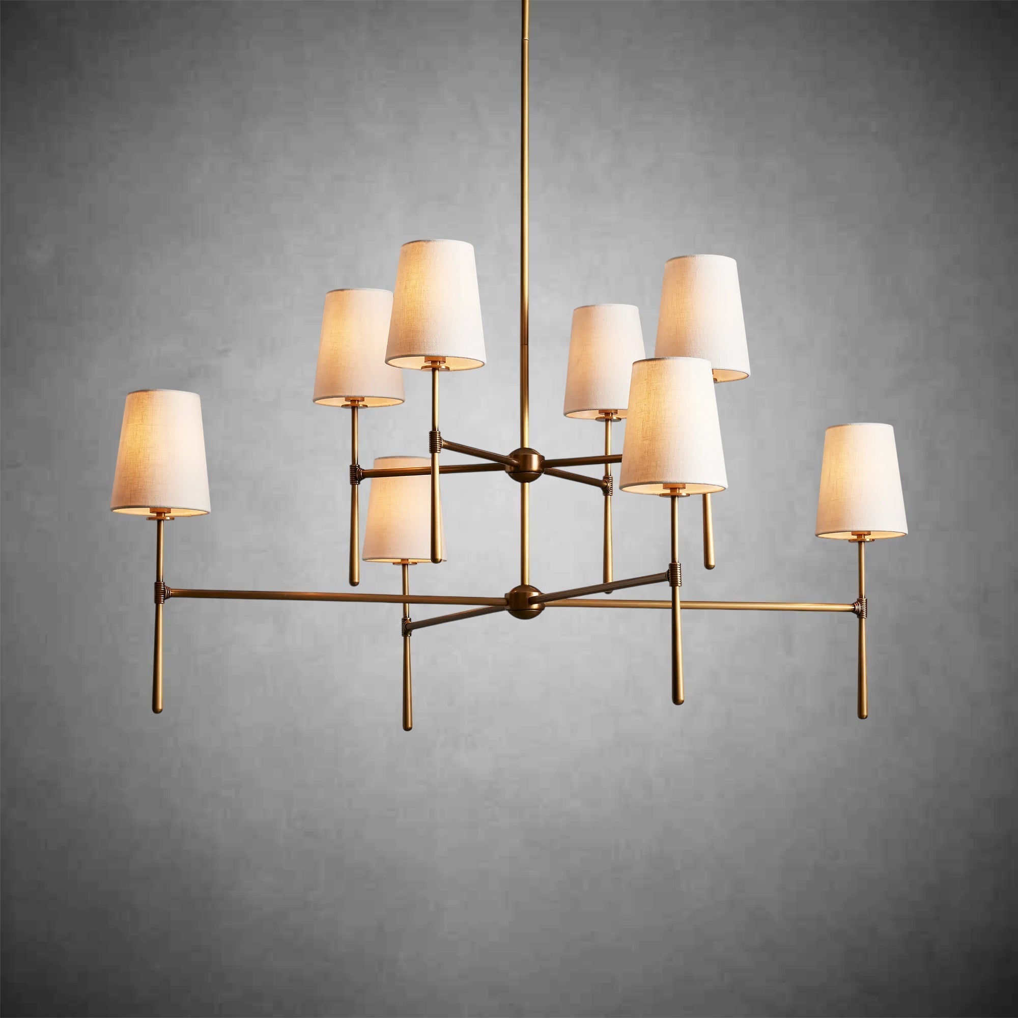 Rhodes 2 - Tier Round Chandelier - cyranlamps