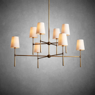Rhodes 2 - Tier Round Chandelier - cyranlamps