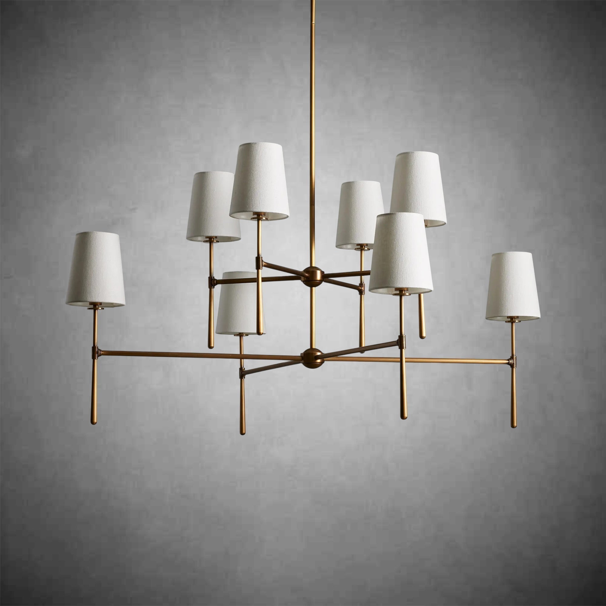 Rhodes 2 - Tier Round Chandelier - cyranlamps