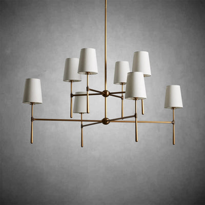 Rhodes 2 - Tier Round Chandelier - cyranlamps