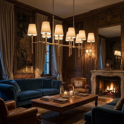 Rhodes Double Linear Chandelier - Cyran Lamps