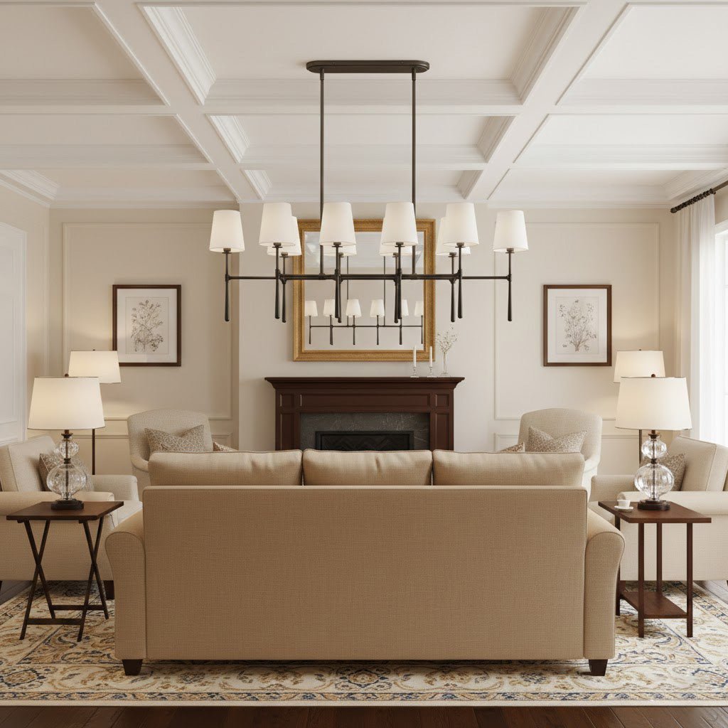 Rhodes Double Linear Chandelier - Cyran Lamps