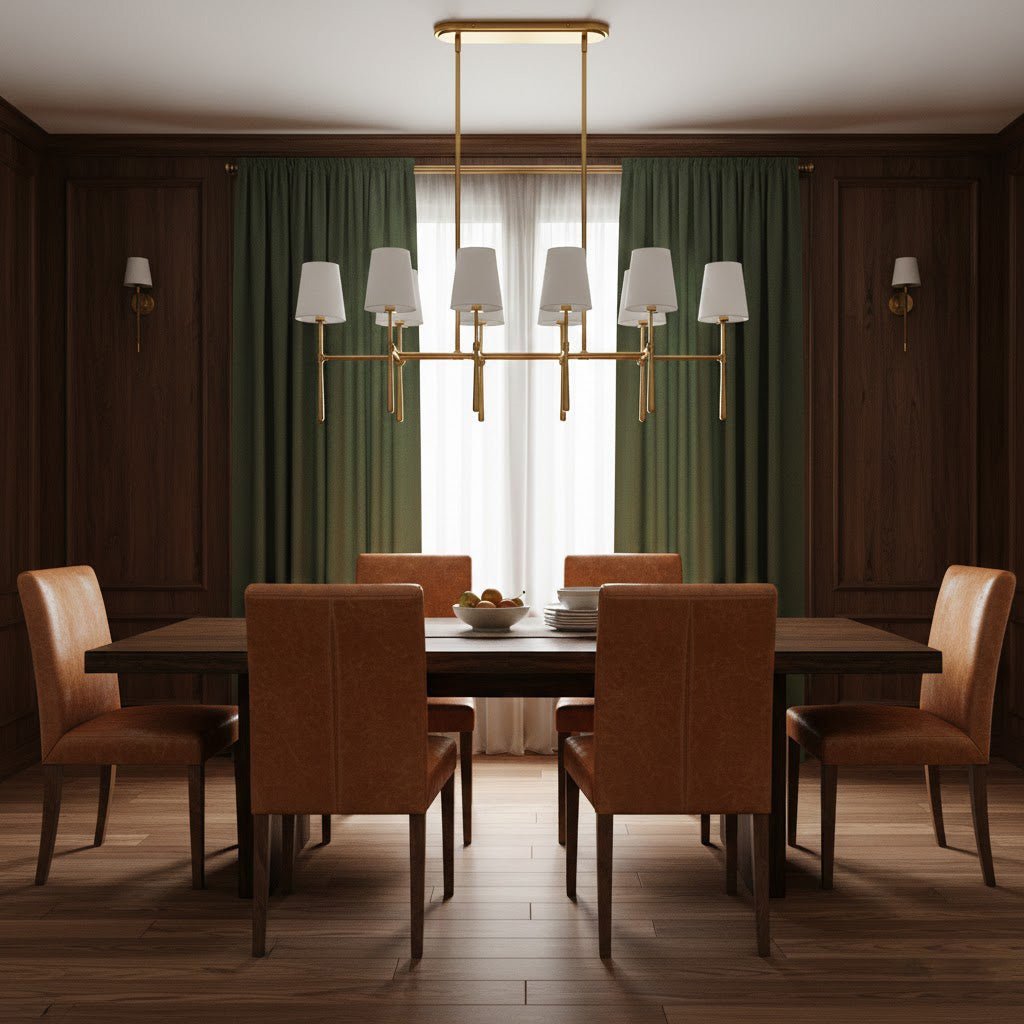 Rhodes Double Linear Chandelier - Cyran Lamps