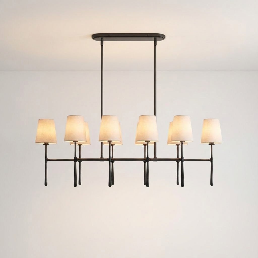 Rhodes Double Linear Chandelier - Cyran Lamps
