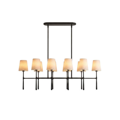 Rhodes Double Linear Chandelier - Cyran Lamps