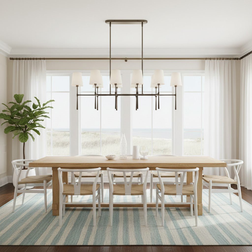 Rhodes Double Linear Chandelier - Cyran Lamps