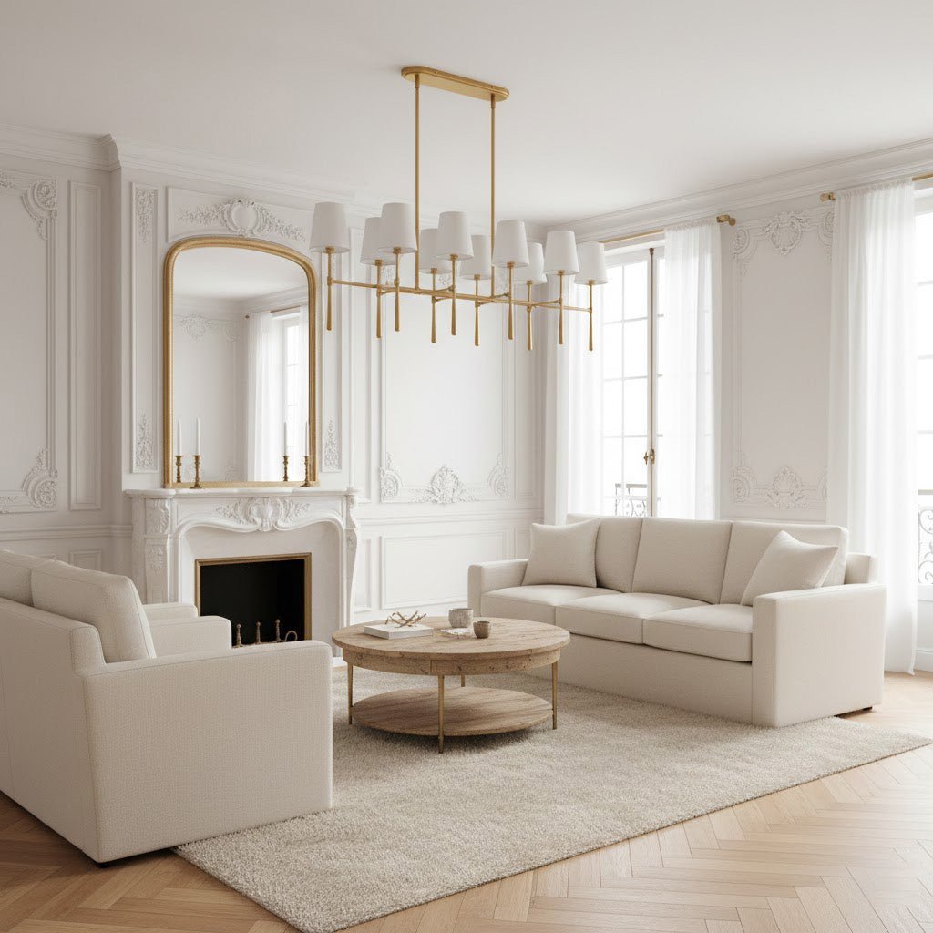 Rhodes Double Linear Chandelier - Cyran Lamps