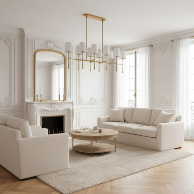 Rhodes Double Linear Chandelier - Cyran Lamps